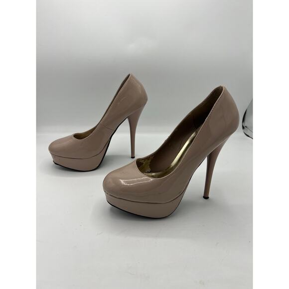 Charlotte Russe Nude Pink Pumps - Size 6 - Picture 3 of 6